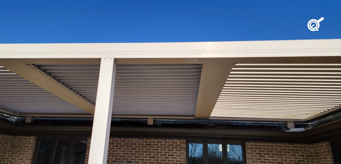 Motorized Louvered Roof Pergola Upgrade with PA-10 Actuators