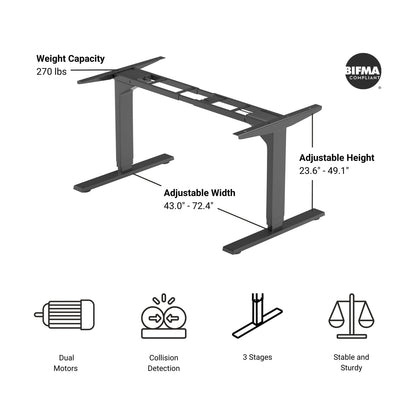 Solo Ryzer Frame-Dual Table Lift infographics