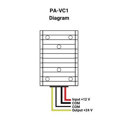 Convertidor de voltaje - 12-24 VCC - 40A